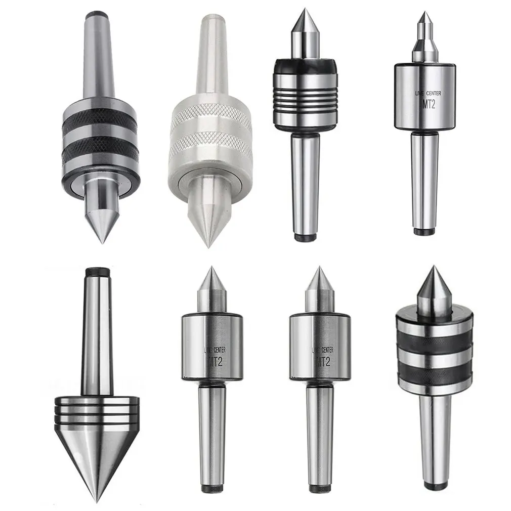 

8 Type MT2 MT3 Lathe Live Center Revolving Morse Taper tool Triple Bearing Turning Woodworking lathe rotary top