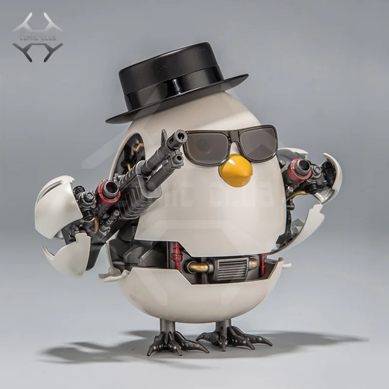 

COMIC CLUB IN-STOCK Super Cute Fanmade Alloy Chicken Robot Action Figures
