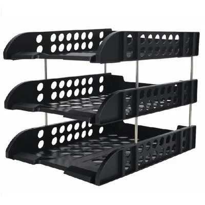 

Deli 9217 Three Layer File Tray File Column File Storage Box File Holder