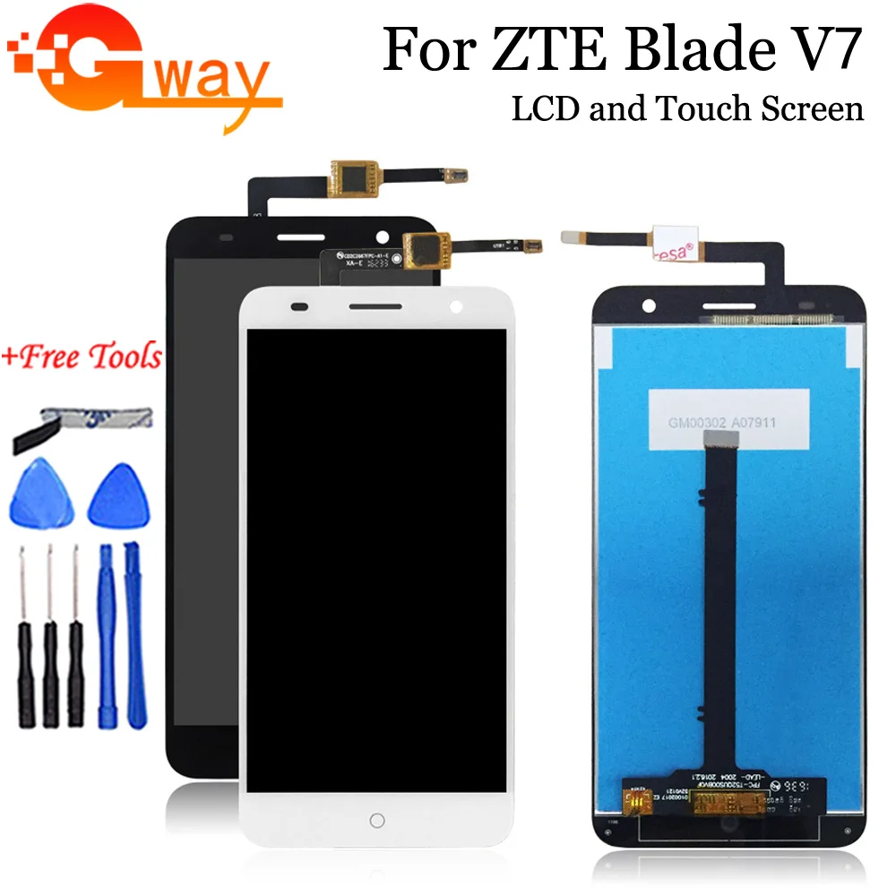 100% протестированный ЖК дисплей для ZTE Blade V7 + кодирующий преобразователь