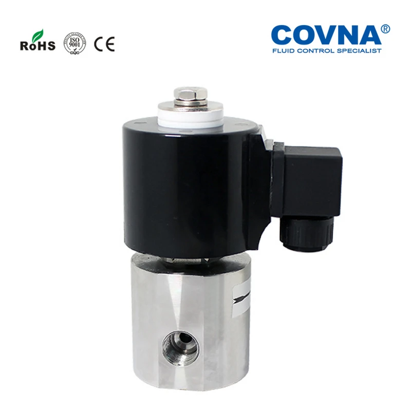 1/2 дюймов DN15 высокого давления 250Bar Соленоидный клапан из нержавеющей стали 304 нормально закрытый