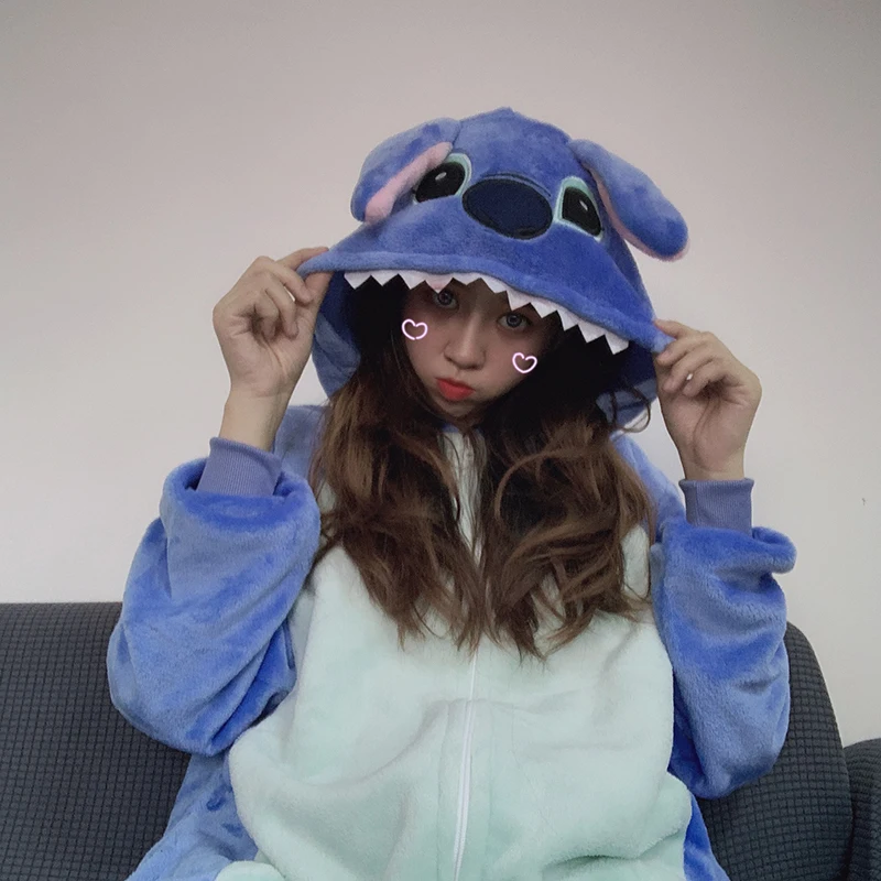 Cartoon Kigurumis With Slippers Women Girl Cute Onesie Zipper Sleepwear  Pig Pajama Christmas Festival Animal Suit