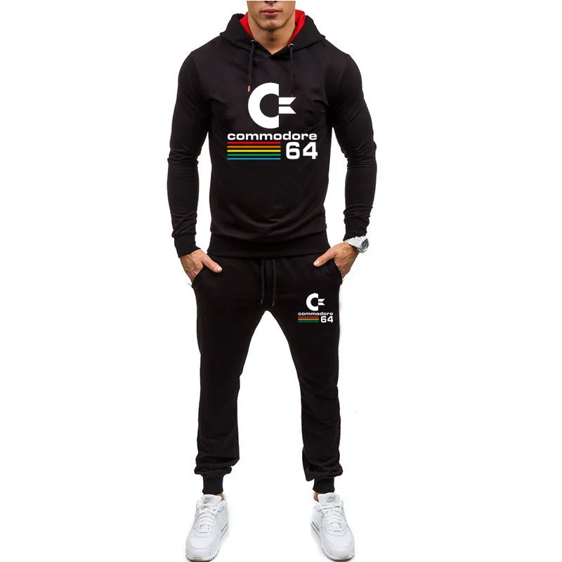 

2019 Spring And Autumn Men Casual Sports Hoodie Suit Europe And America Fashion Printed Hoodie