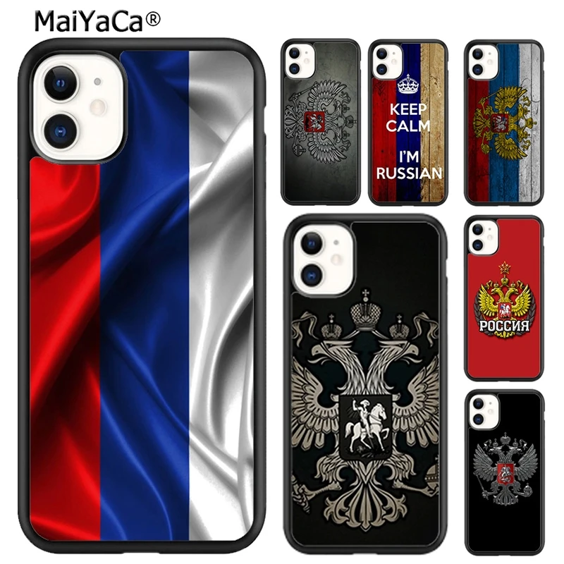 Чехол MaiYaCa с российским флагом для телефона чехол iPhone Женский 6s 7 8 plus X XR XS 11 12 13 pro max
