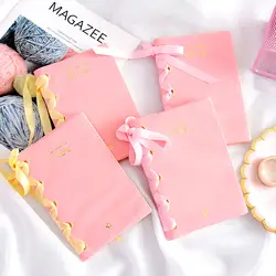 Coloffice розовый серии; модели с мультяшными изображениями забавных в виде маленькой милой маленькой Феи блокнот, дневник, украшенные лентой