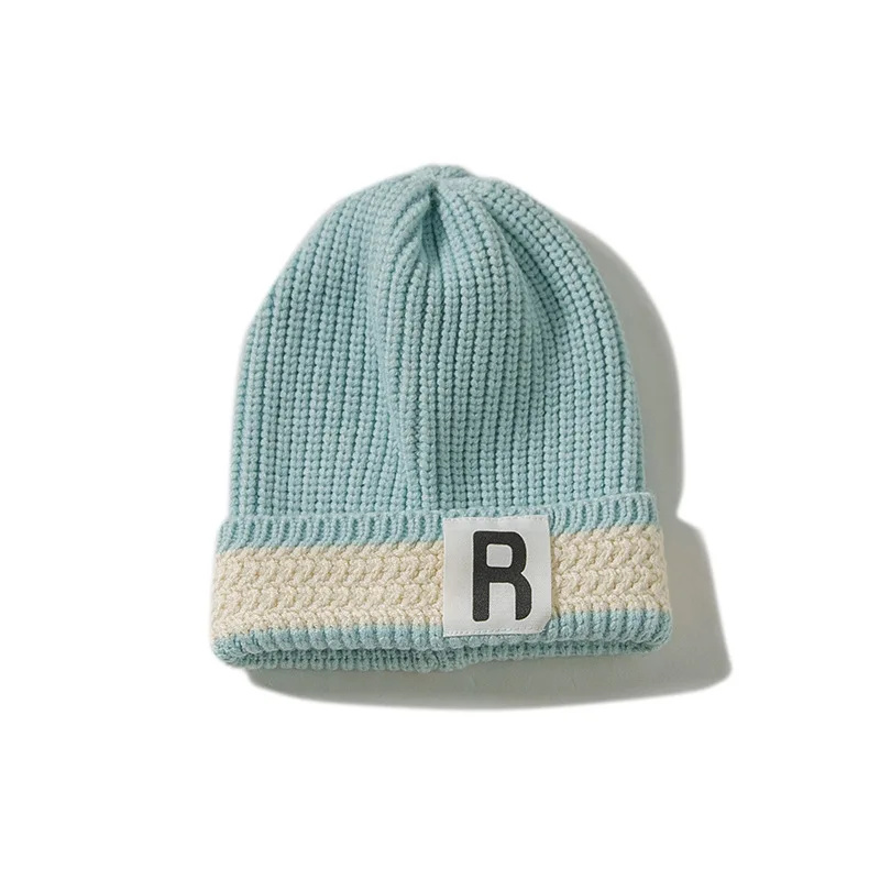 Детские тёплые вязаные шапки, шапки, Новая мода на осень-зиму г., шерстяные шапки ярких цветов для мальчиков и девочек