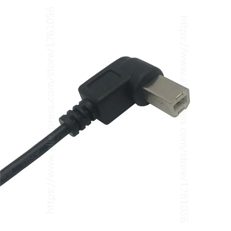 Высокоскоростной Кабель USB 2 0 A B Male кабель под прямым углом 90 градусов для