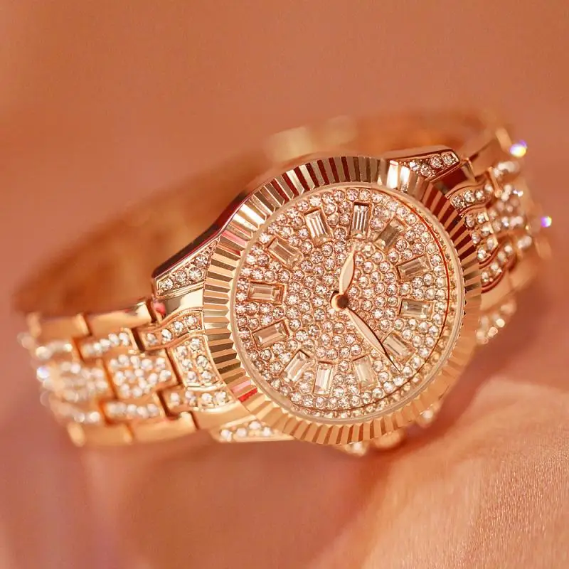 

Bee Sister New Hot Selling Women Watch For Ladies Wrist Watches Diamond Female Clock Rose Gold Relogio Feminino For Women Gift