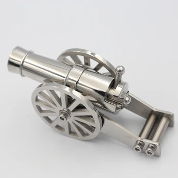 

Classic Mini Warriors Napoleon Cannon stainless steel Desktop model Naval Model Artillery Desktop ornaments Collectibles