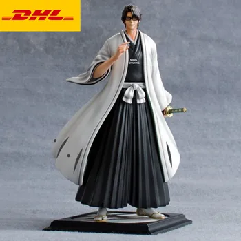 

11" Anime Bleach Statue Gotei 13 Bust Soul Society Full-Length Portrait Aizen Sousuke GK Action Figure Toy BOX 29CM V421