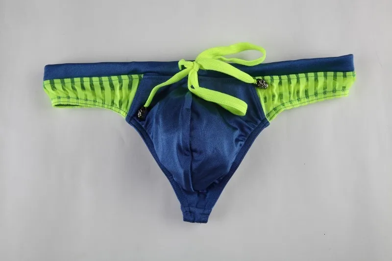 Sexy Jockstrap Thong Swimwear Mens Swim Briefs Bikini Swimsuit Gay Men