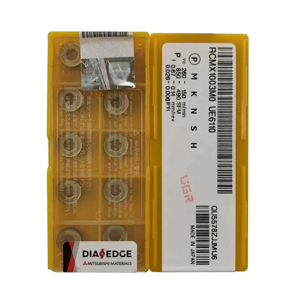MITSUBISHI 10 шт. RCMT RCMT0602 RCMT0803 RCMT0602MO RCMT0803MO RCMX1003MO UE6110 фрезерные вставки карбида токарный станок инструмент