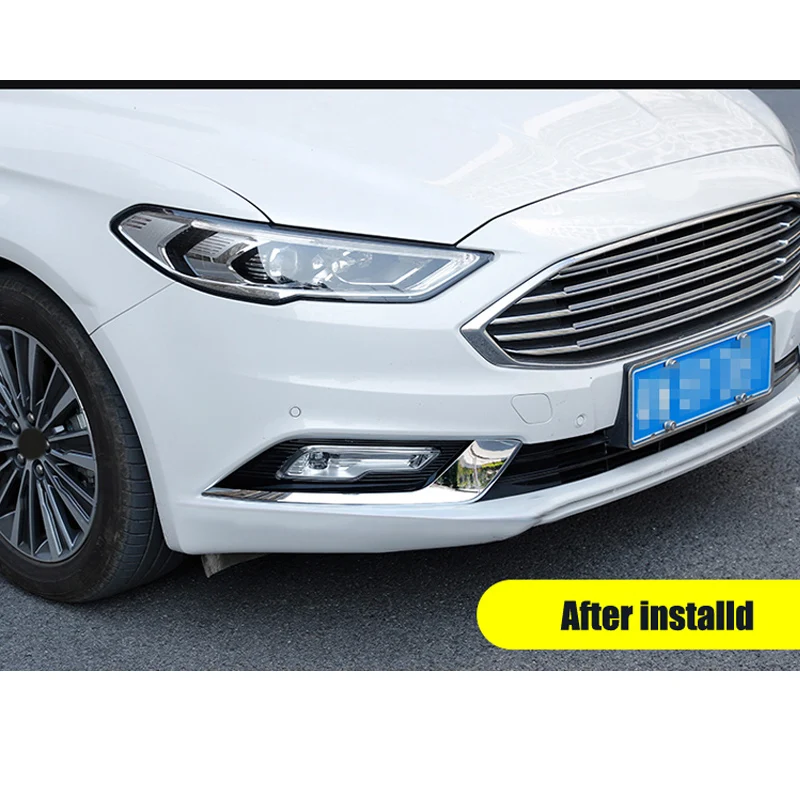 Передний противотуманный светильник из нержавеющей стали для Ford Mondeo / Fusion 2017 2018 2