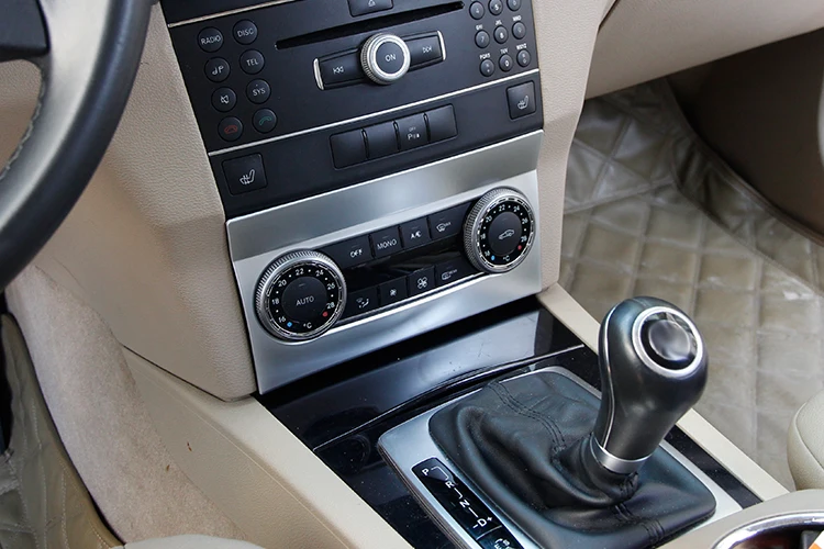 АБС ХРОМ для Mercedes benz GLK класс X204 2008-2012 Автомобильная центральная консоль кондиционер вентиляционная рама отделка Аксессуары