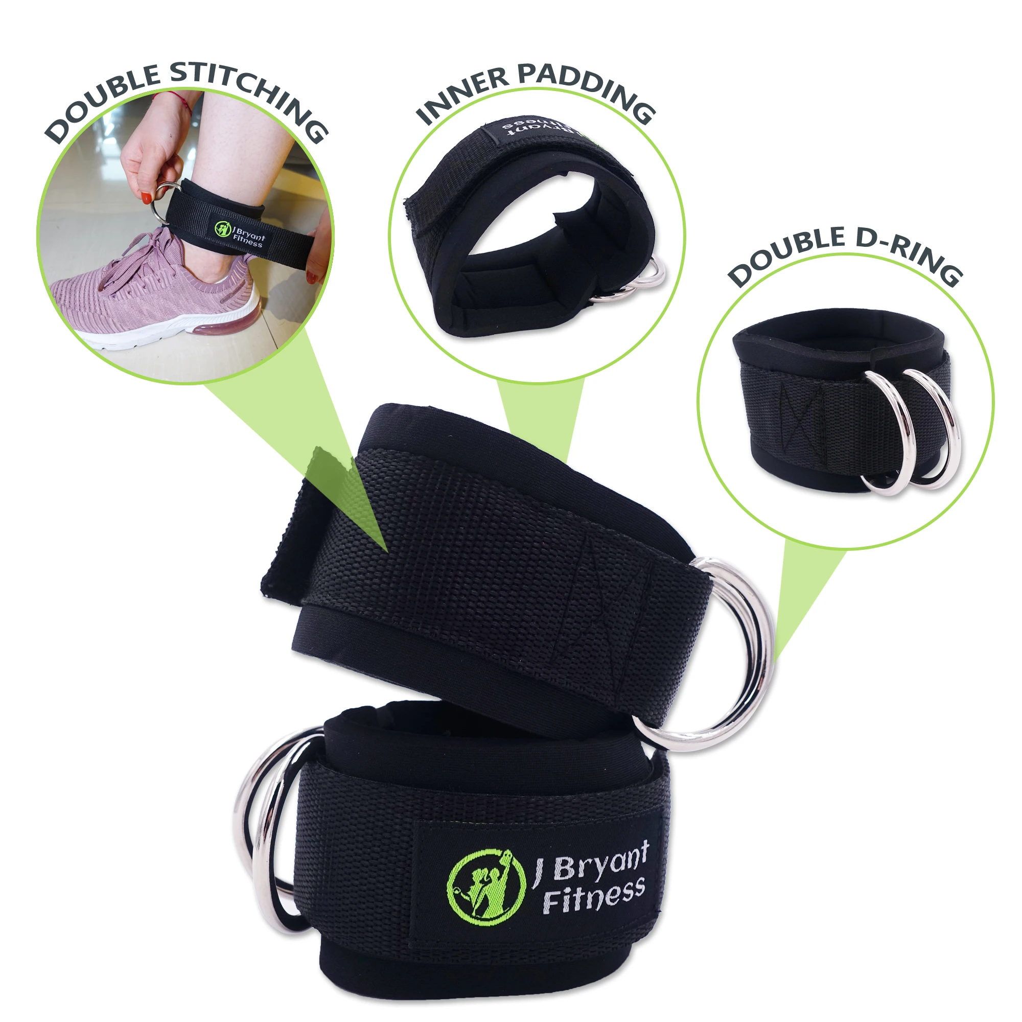 Weightlifting Barbell Pad Set with Straps and Bag