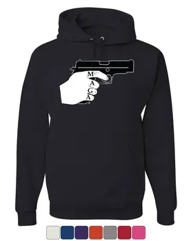 

MAGA Holding a Handgun Hoodie 2nd Amendment Keep America Great Sweatshirt