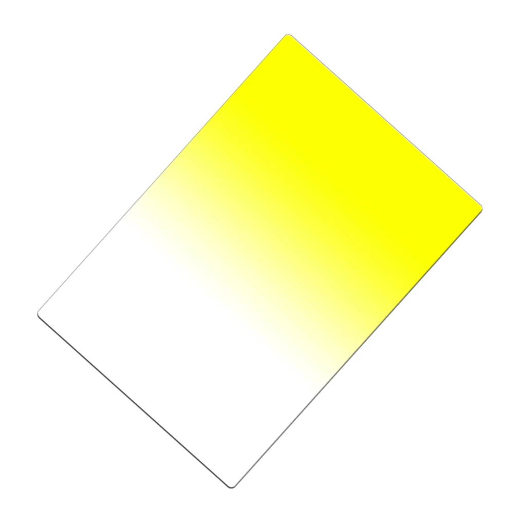 Yellow 100x150mm F Zomei 150*100 мм Градуированный квадратный фильтр нейтральной плотности для DSLR камер - Цвет: Yellow 100x150mm F