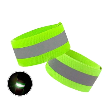 

Reflective Bands Reflective Running Gear,Adjustable Reflective Armband Arm Wrist Ankle Leg Band ,for Clothing Biking and Safety