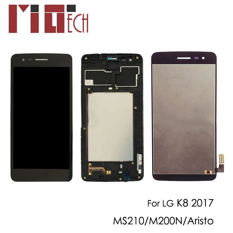 

LCD Display For LG K8 2017 MS210 M200N M210 US215 Touch Screen Digitizer LCD For LG Aristo Assembly Black White No/With Frame