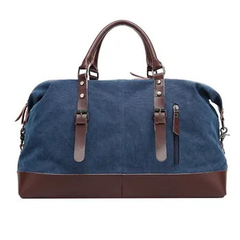 

Men Shoulder Luggage Bags Business Casual Vintage Simple Tote Bag for Women Large Capacity Handbag Canvas Travel