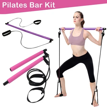 

Yoga Pedal Exerciser Portable Pilates Bar Stick Resistance Band Gym Home Fitness Sport Exercise