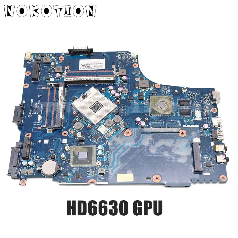 NOKOTION материнская плата для ноутбука acer aspire 7750 7750G основная плата P7YE0 LA-6911P mbbbvv02001 HM65 DDR3 HD6630 GPU
