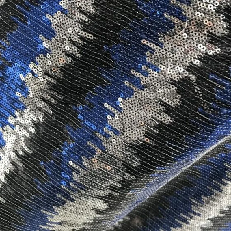 

Multi-color mixed beads fish scale sequin fabric dress mesh lace dress fabric tissu cloth diy textiles polyester fabric C936