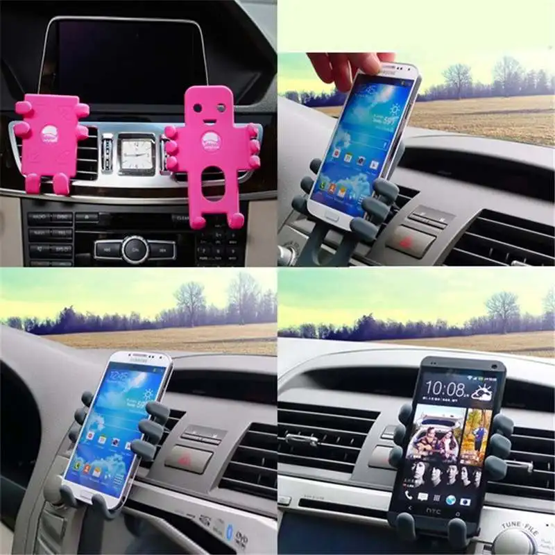Автомобильный держатель для телефона 360 Вращение держатель для мобильного телефона Универсальный 5,5 дюймов подставка для мобильного телефона кронштейн для iPhone/Xiaomi/samsung