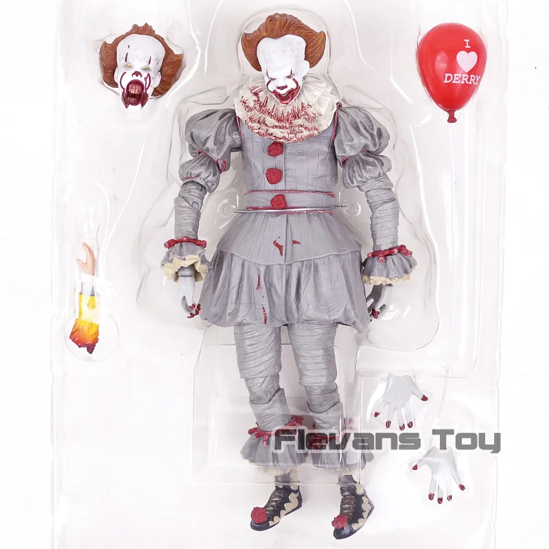 NECA Stephen King's It The Clown Pennywise PVC Horror 7" Action Figure Model Toy 