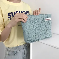 Embroidered Floral Women's Cosmetic Bag Retro Lace Flower Ladies Carrying Clutch Purse Handbags Female Girls Travel Storage Bags