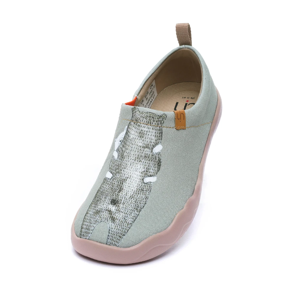 UIN Bear's Hug Дизайн Окрашенные Женщины Холст Обувь Slip on Мокасины Дорожные Кроссовки