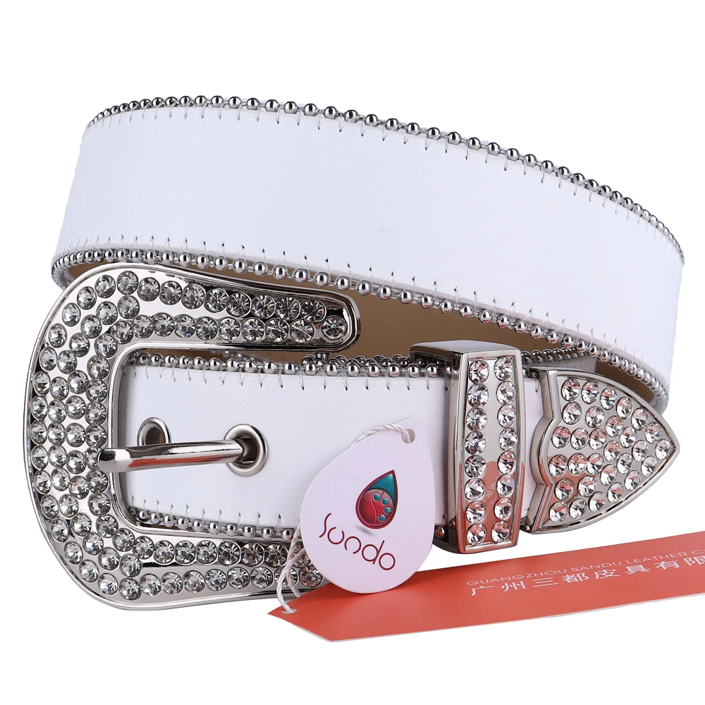 brown dress belt Green Square Diamond Women Belt Western Rhinestone Cowboy Crystal Studded Belt Buckle Luxury Design Leather Belts For Men Cintos leather belt