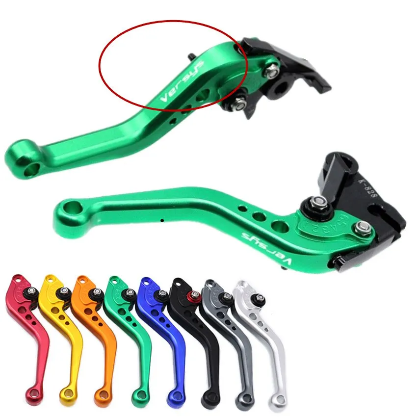 ZX6R Levers Short Green CNC Clutch Brake Levers For KAWASAKI ZX6R