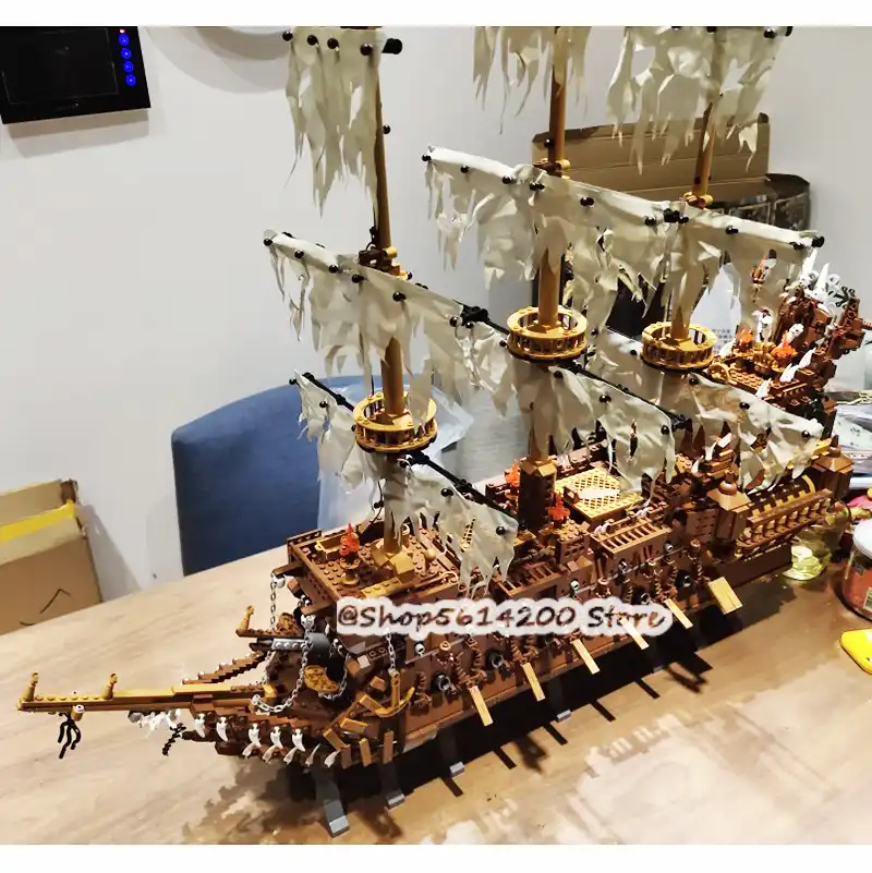 16016 Flying Dutchman Netherlands Ship Set Creator Pirates Of The Caribbean Boat Lepining Building Blocks Bricks Model Boat Toys Blocks Aliexpress