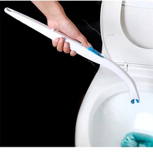 Щетка для унитаза с моющим средством для ванной портативный одноразовый домашний туалет щетка подставка губка для ванны согнутый Очиститель Щетка для унитаза