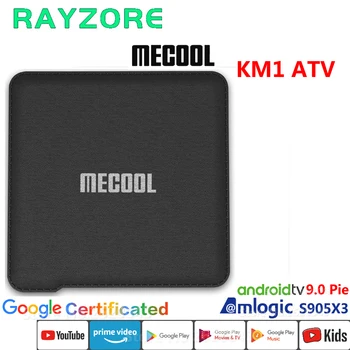 

MECOOL KM1 ATV Set Top Box Amlogic S905X3 Android 9.0 TV BOX 4GB RAM 32GB 64GB ROM wifi Bluetooth 4K HD Google Certified Youtube