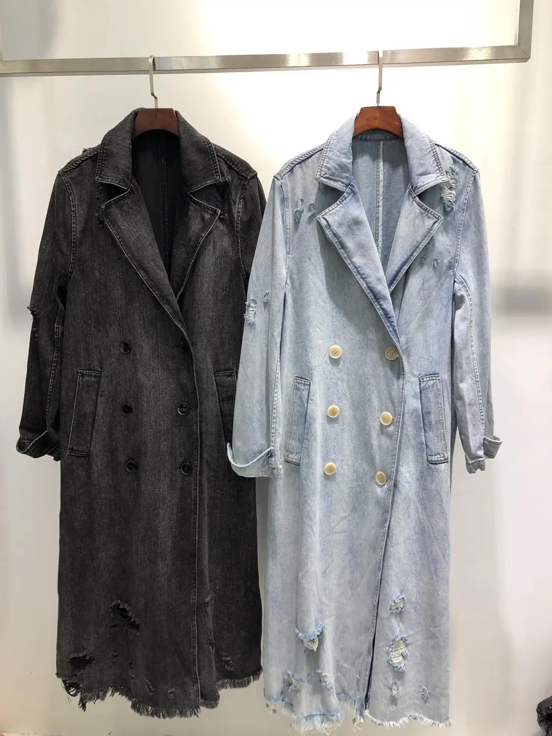 

autumn tretch women new casual denim coat 2 color ddxgz2 7.28