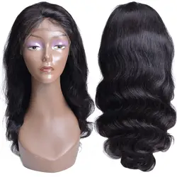Перуанские объемные волнистые парики с кружевными передними волосами, 10-24 дюйма, не парики Remy для черных женщин, 13*4 парики из натуральных