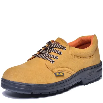 

Men's Steel Toe Cap Protective Safety Shoes Men Steel-Mid Sole Puncture Proof Work Shoes Breathable Anti-smashing Anti-piercing