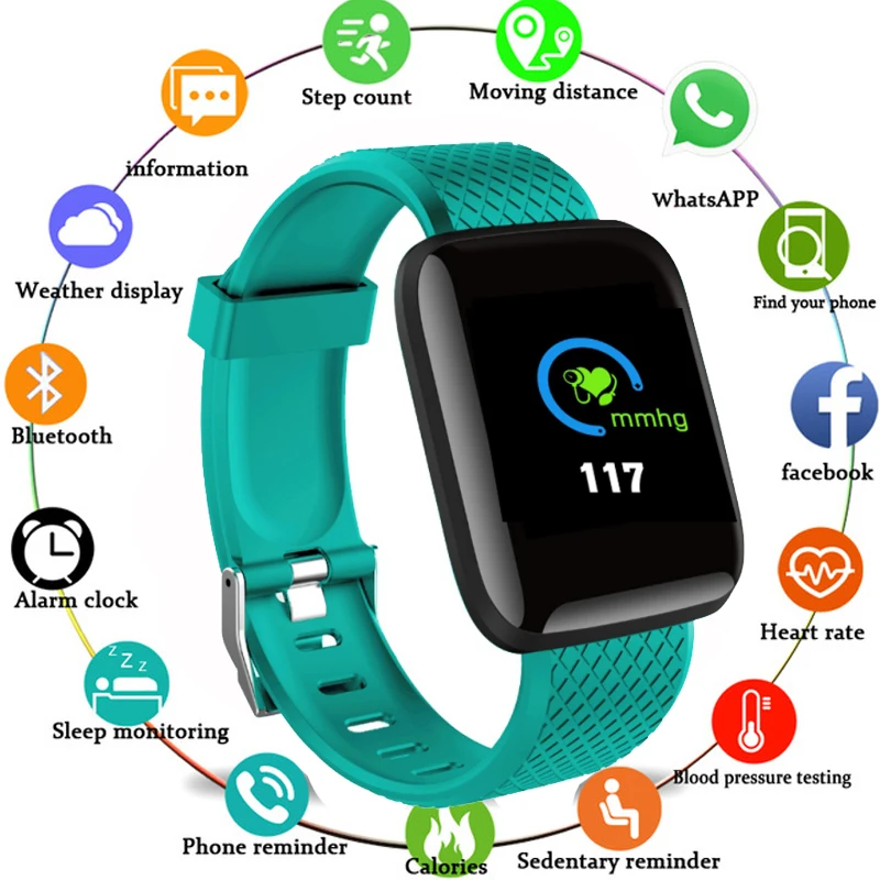 

D13 Smart Watches 116 Plus Heart Rate Watch Smart Wristband Sports Watches Smart Band Waterproof Smartwatch Android