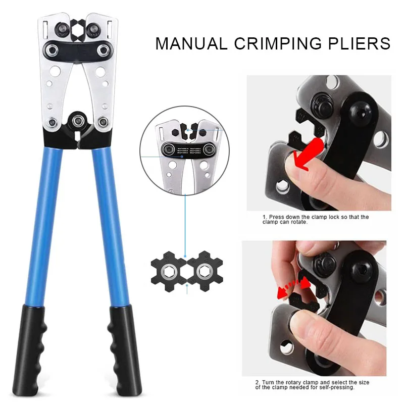 

Wire Crimper Cable Crimp Electric Tube Crimping Hand Tool Battery Lug WWO66