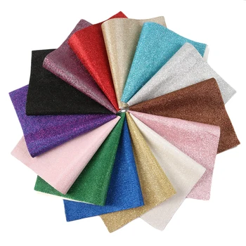 

David accessories 20*34cm Glitter Synthetic Leather Faux Leather Fabric for Bow Gold Silver Wire Leather Sheet DIY Craft,1Yc8634