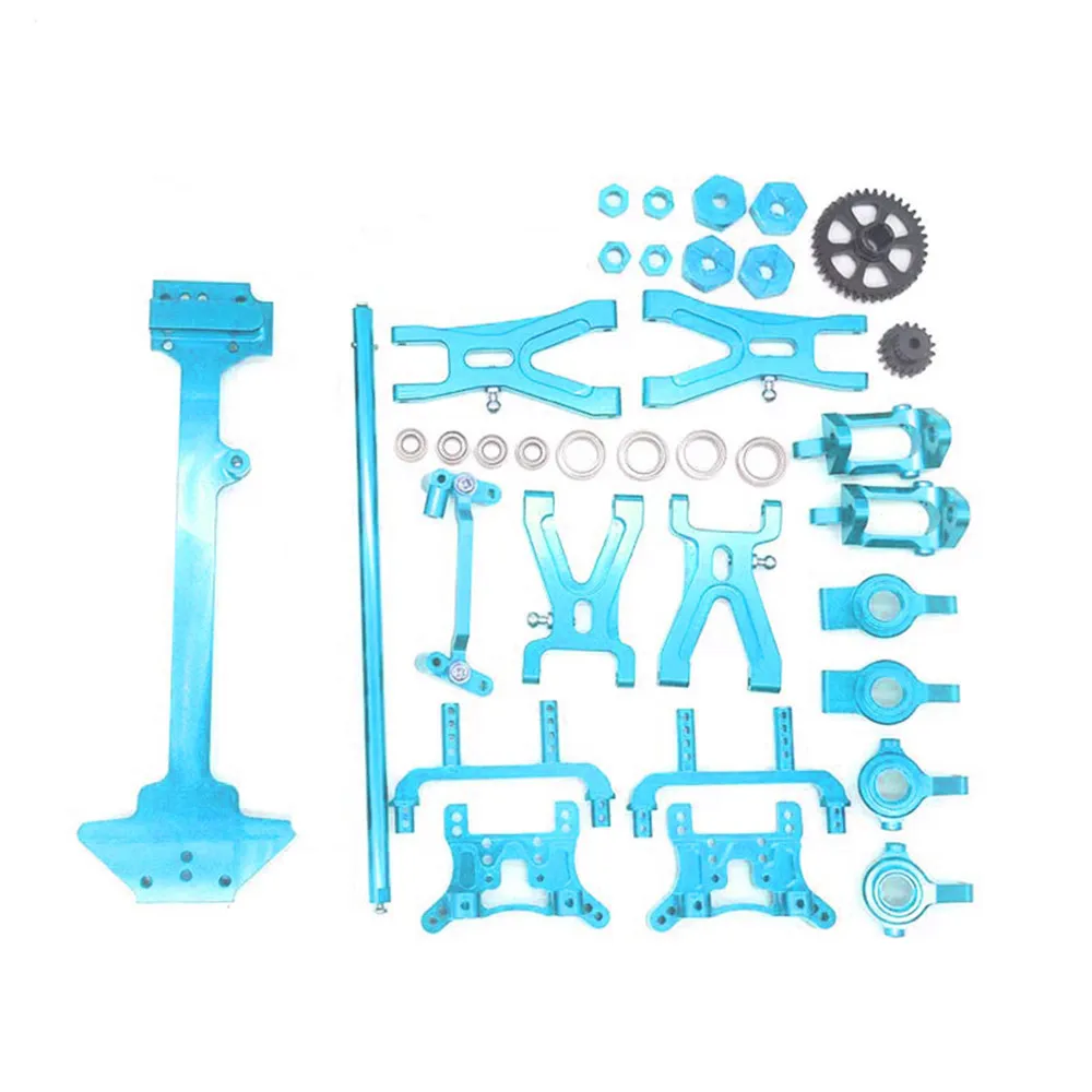 Синий Модификация металлических частей Радио лоток для 1:18 WLtoys A959-B A969 A979 K929 Багги Радиоуправляемый автозапчасти - Цвет: Синий