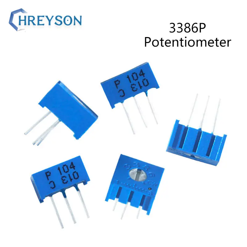 10 шт. 3386P триммер потенциометр 100R 500R 1K 2K 5K 10K 20K 100K 500K Ом 3386P-1-103LF 202LF 104LF 102LF 101LF 3386 |