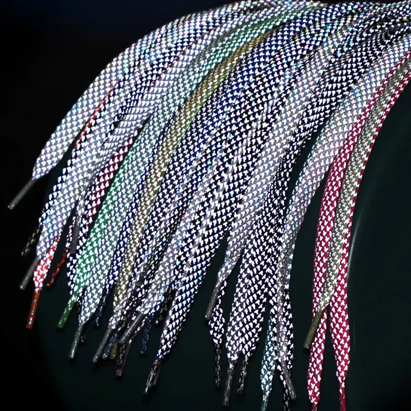 

Fashion Shoes Rope Classic Bootlaces Shoe Laces Unisex Fluorescent Sneaker Shoestring Sport Reflective Flat Rope Light Shoelaces