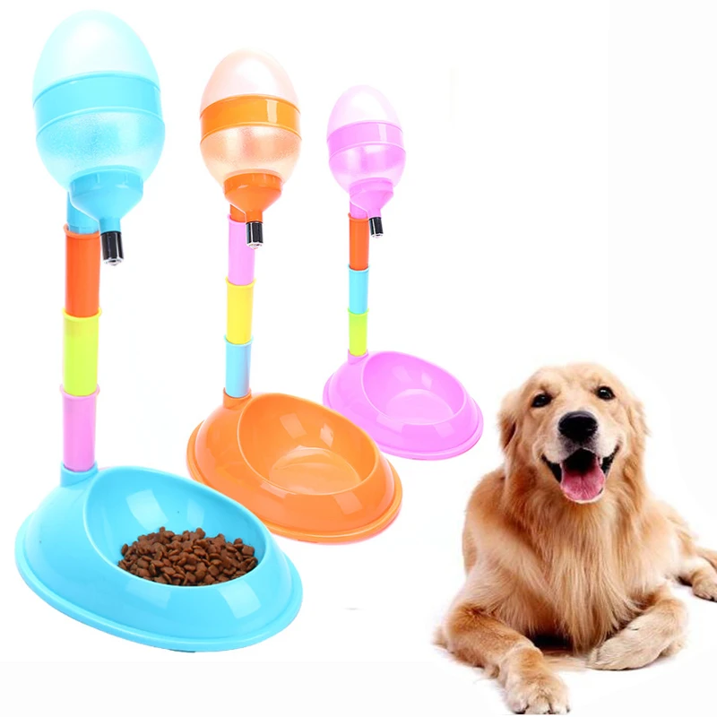 

Pet Automatic Feeder Pet Drinker Waterer Dog Feeder Eco friendly Adjustable Detachable Drinking Dispenser Dog Automatic Drinkers