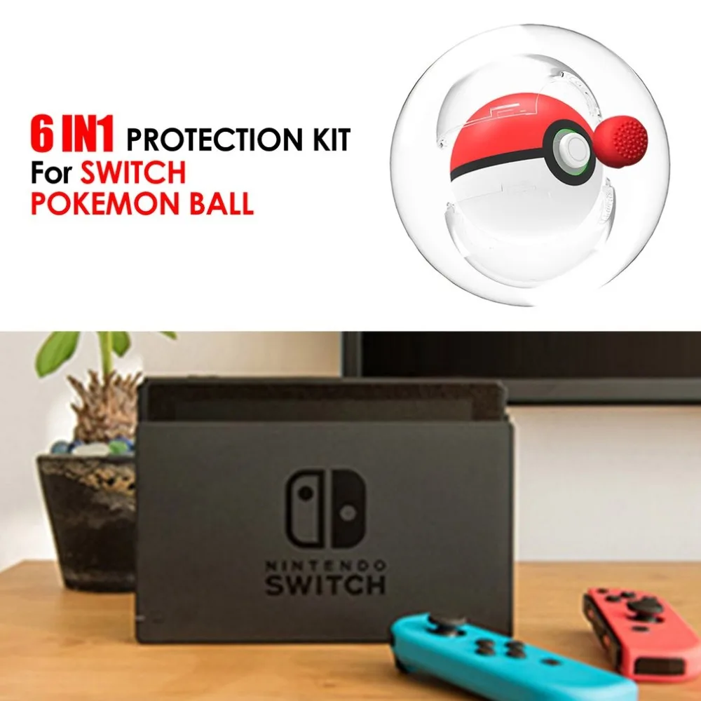 KJH 6 в 1 пластиковый чехол для nyd Switch Poke Ball Plus NS Poke Bao Dream Handle защитный чехол Аксессуары