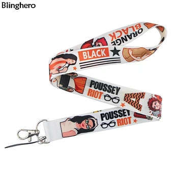 

20pcs/lot Blinghero Cool Girls Phone Holder Lanyard For keys Keychain Phone Neck Straps With Camera ID Badge Holders BH0509