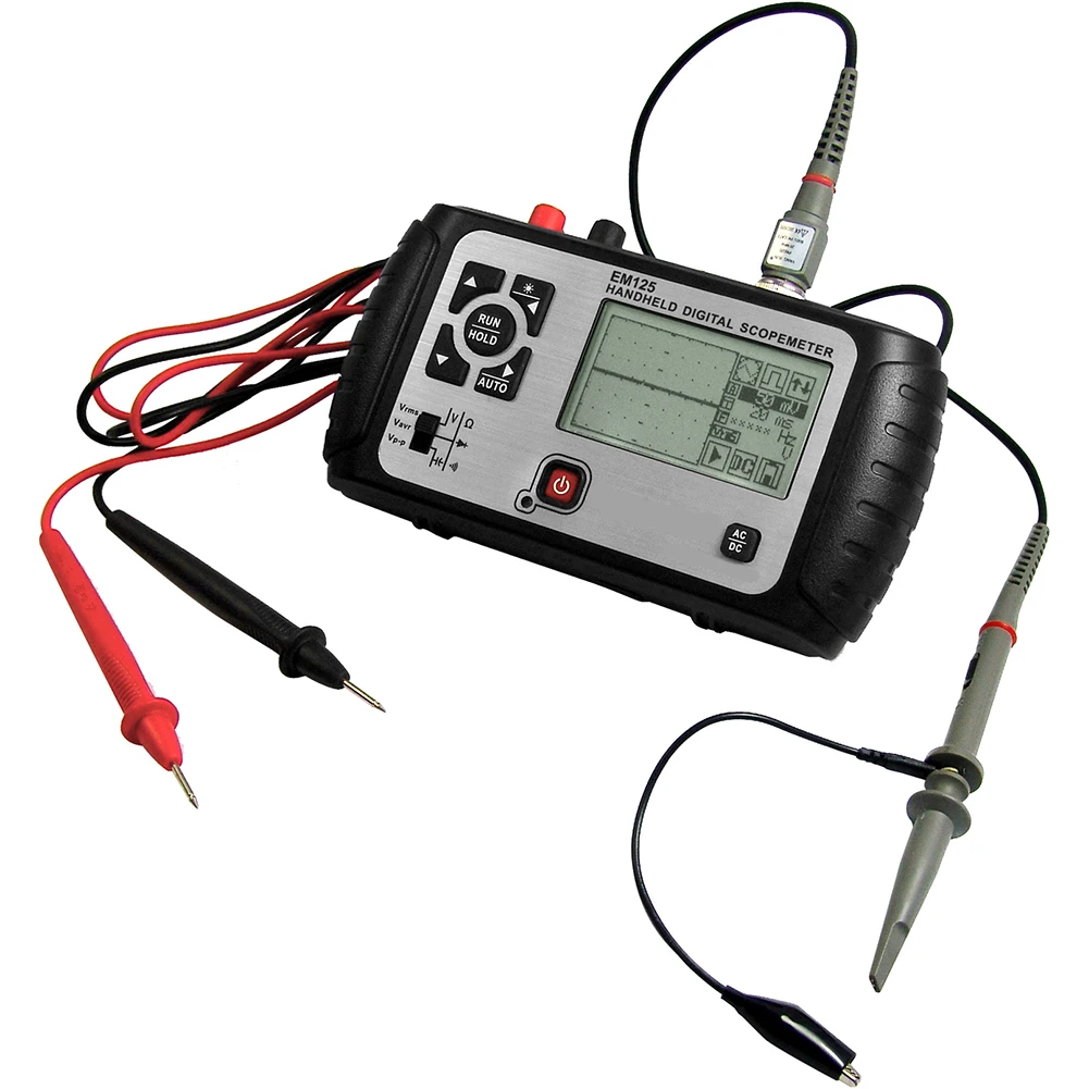 

EM125 Professional Manual Tools Handheld LCD Screen Stable Mini Accurate Oscilloscope Multifunction Intelligent High Speed