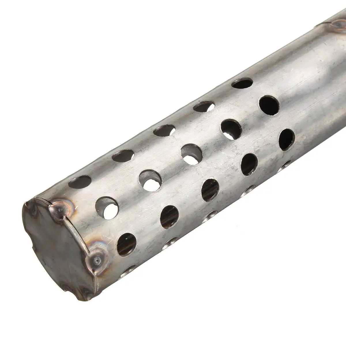 

Baffle Exhaust Pipe Angled Muffler Length 19cm Metal Replacement Parts